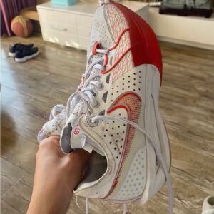 Nike Women's Athletic Shoes in White and Red